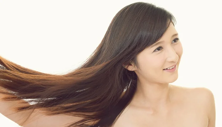 Woman with beautiful hair