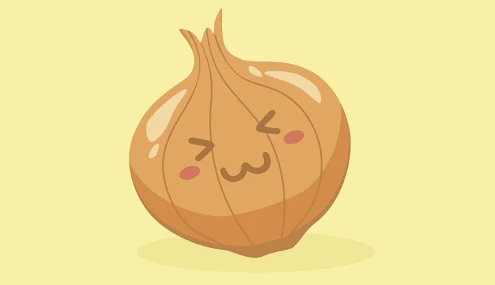 Cute Onion Vegetable Mascot Vector