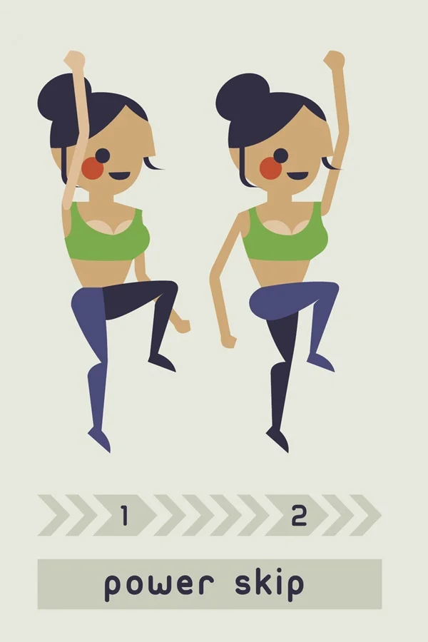 Cardio workout and exercise set