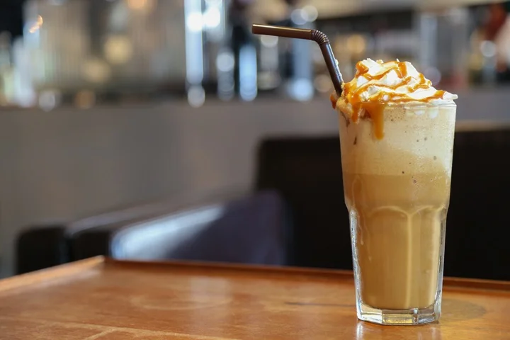Caramel Cappuccino frappe coffee